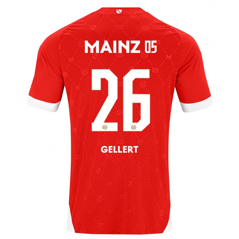 Danxen Men Mona Gellert #26 Red White Home Jersey 2026/27 T-Shirt