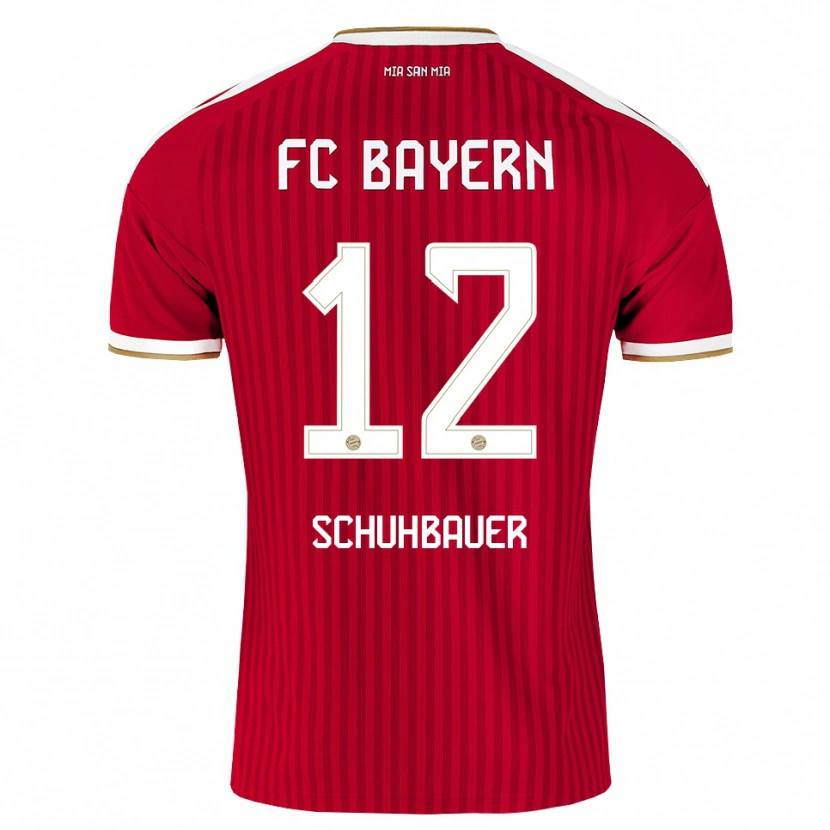 Danxen Men Maximilian Schuhbauer #12 Red White Blue Home Jersey 2026/27 T-Shirt