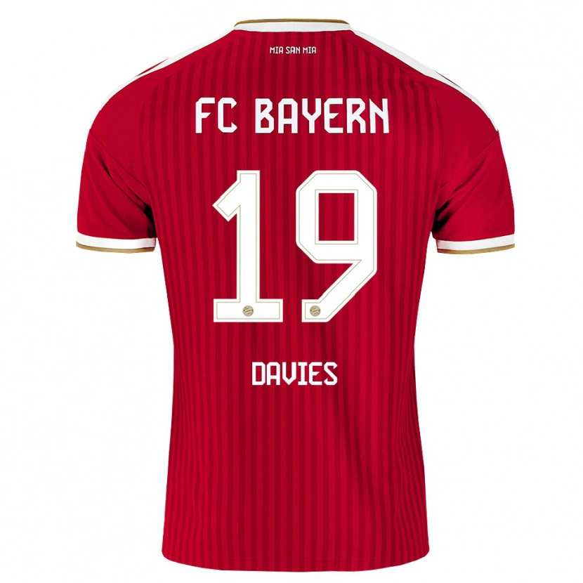 Danxen Men Alphonso Davies #19 Red White Blue Home Jersey 2026/27 T-Shirt
