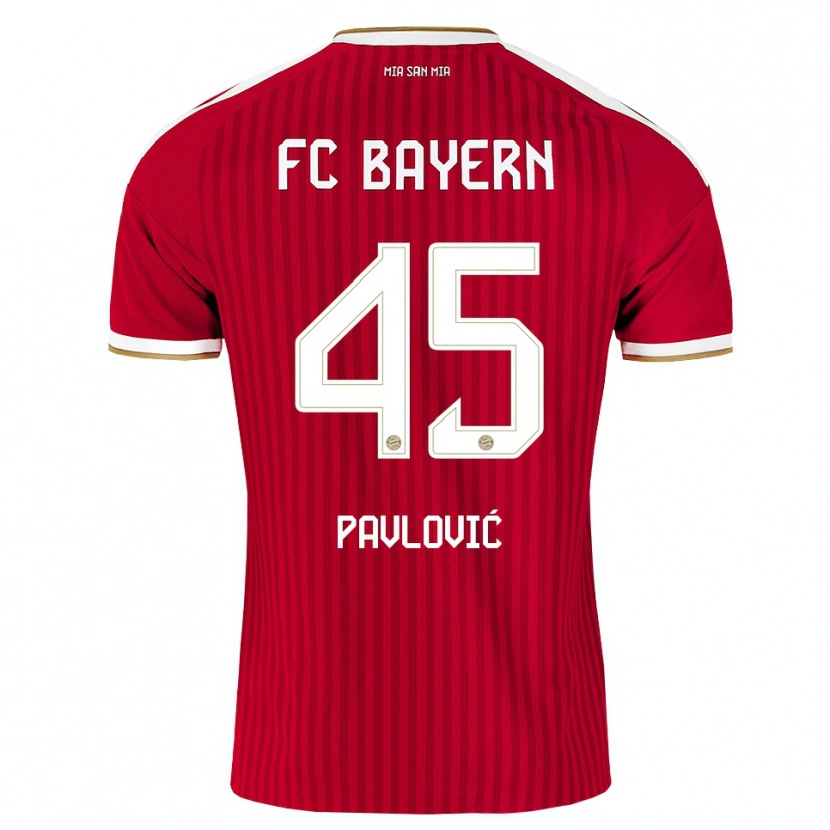 Danxen Men Aleksandar Pavlovic #45 Red White Blue Home Jersey 2026/27 T-Shirt