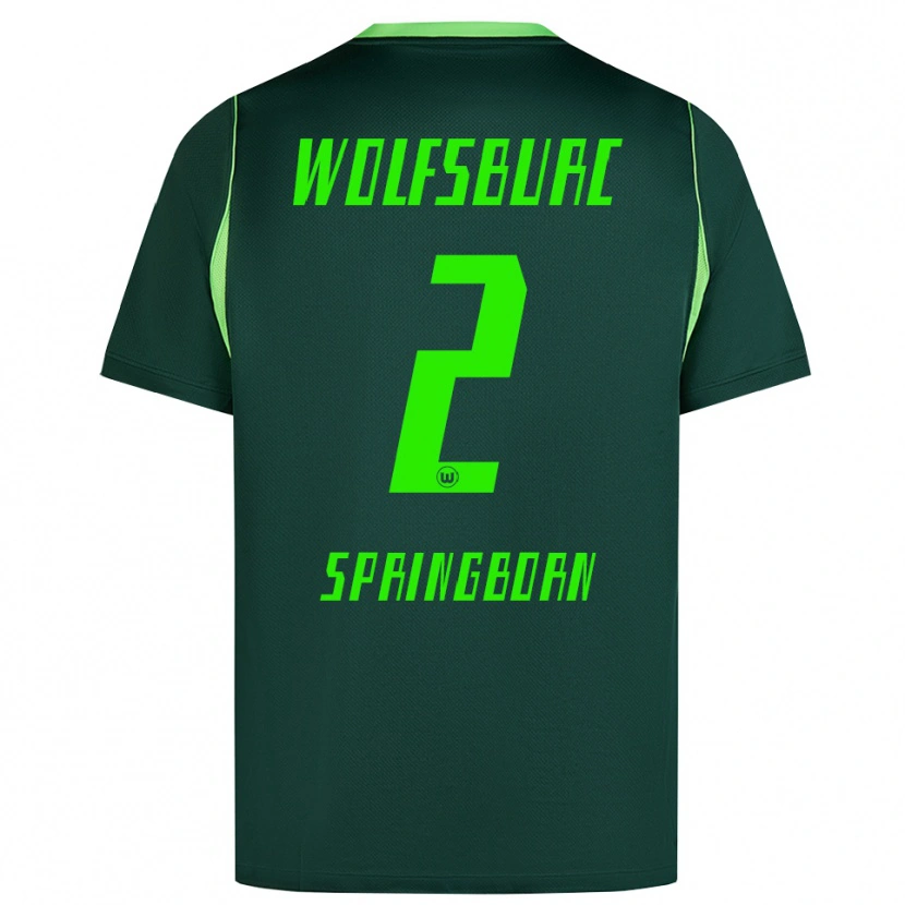 Danxen Men Noah Springborn #2 Dark Green White Home Jersey 2026/27 T-Shirt