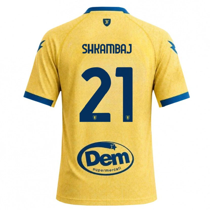 Danxen Men Ardit Shkambaj #21 Khaki Black Blue Home Jersey 2026/27 T-Shirt