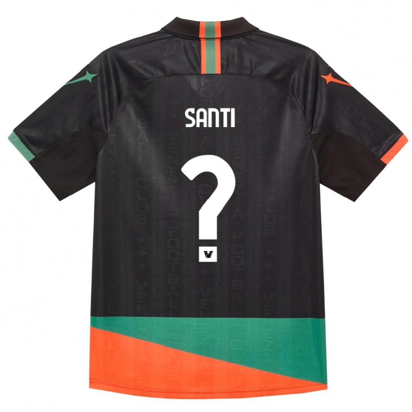 Danxen Men Davide Santi #0 Black Orange Green Home Jersey 2026/27 T-Shirt