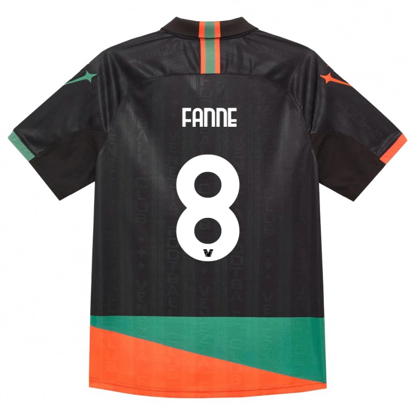 Danxen Men Lamine Fanne #8 Black Orange Green Home Jersey 2026/27 T-Shirt