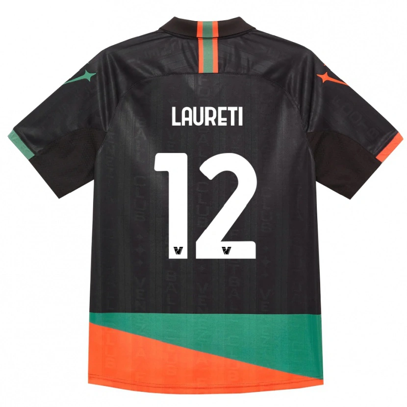 Danxen Men Tommaso Laureti #12 Black Orange Green Home Jersey 2026/27 T-Shirt