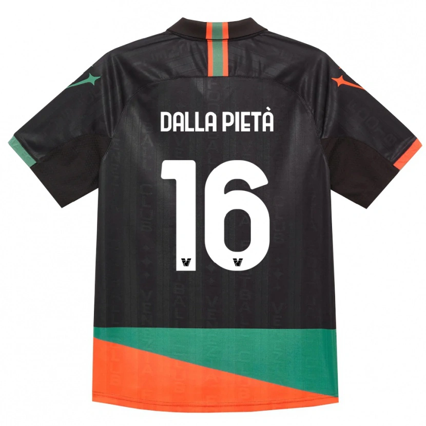Danxen Men Leonardo Dalla Pietà #16 Black Orange Green Home Jersey 2026/27 T-Shirt