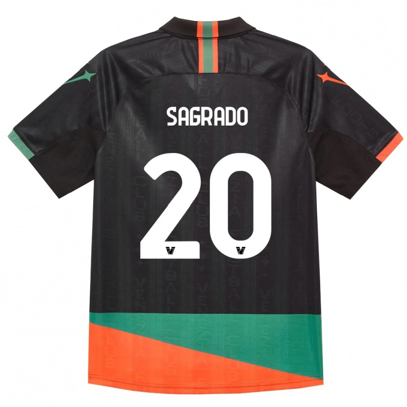 Danxen Men Richie Sagrado #20 Black Orange Green Home Jersey 2026/27 T-Shirt