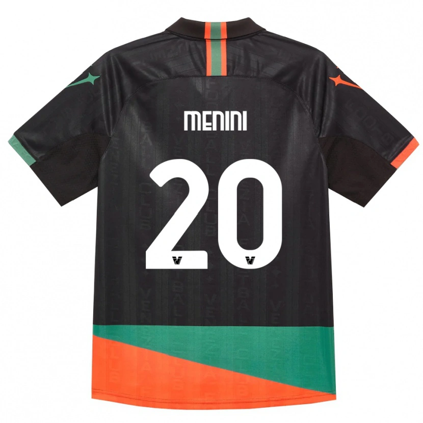 Danxen Men Alessandra Menini #20 Black Orange Green Home Jersey 2026/27 T-Shirt