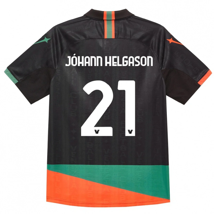 Danxen Men Thórir Jóhann Helgason #21 Black Orange Green Home Jersey 2026/27 T-Shirt