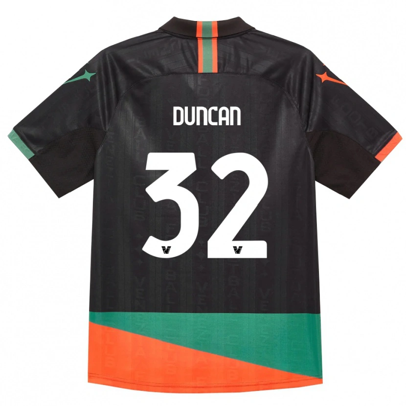 Danxen Men Alfred Duncan #32 Black Orange Green Home Jersey 2026/27 T-Shirt