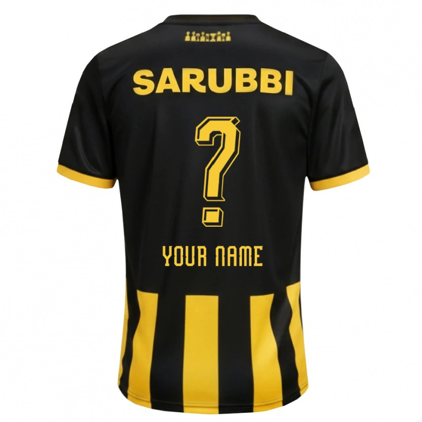 Danxen Men Your Name #0 Black Yellow Home Jersey 2026/27 T-Shirt