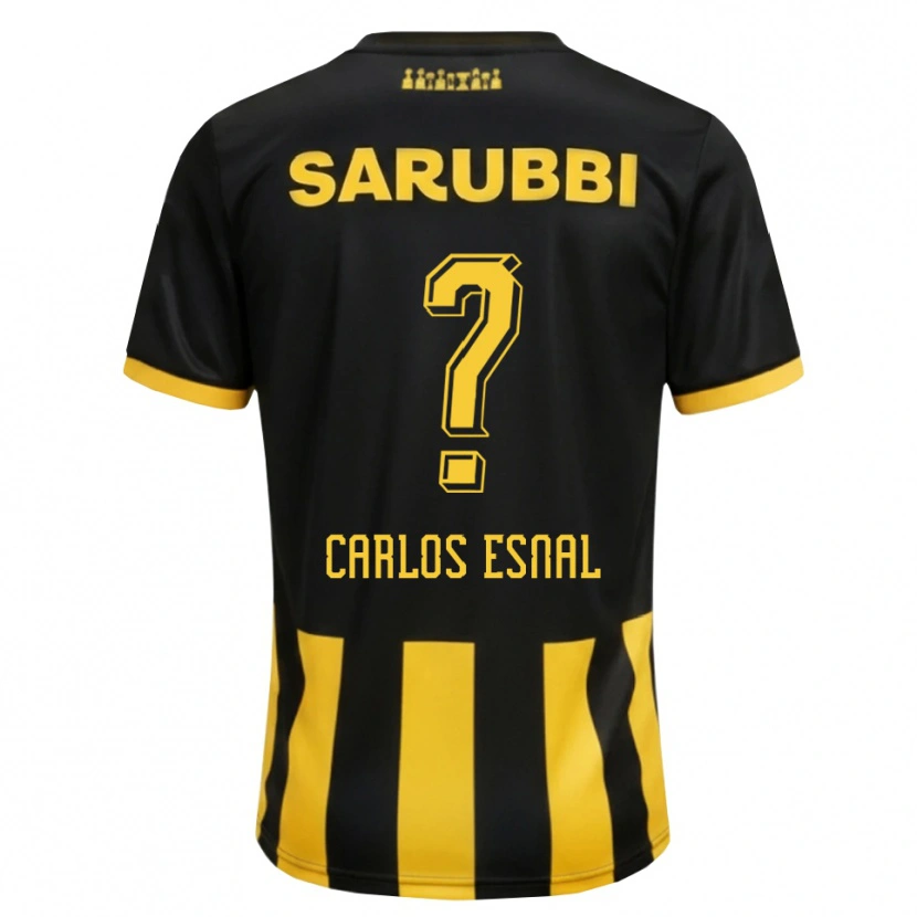 Danxen Men Carlos Esnal #0 Black Yellow Home Jersey 2026/27 T-Shirt