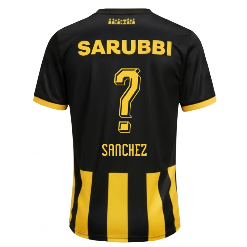 Danxen Men Juan Sanchez #0 Black Yellow Home Jersey 2026/27 T-Shirt