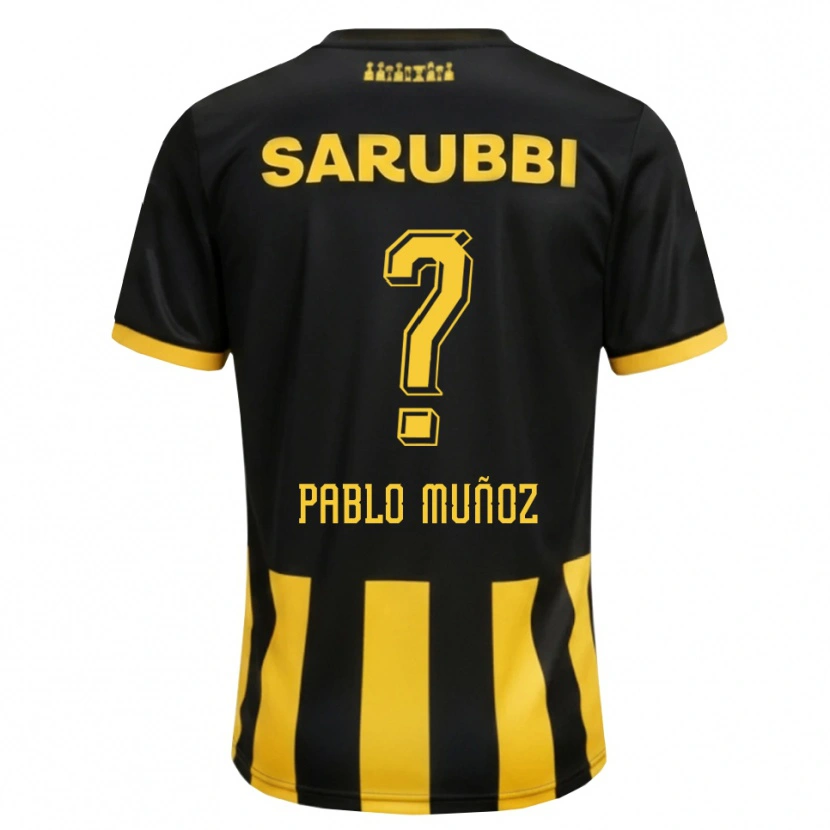 Danxen Men Juan Pablo Muñoz #0 Black Yellow Home Jersey 2026/27 T-Shirt