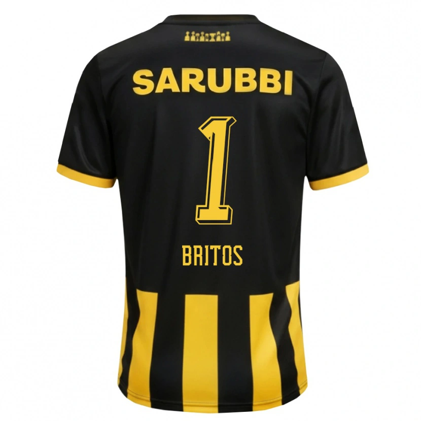 Danxen Men Sebastián Britos #1 Black Yellow Home Jersey 2026/27 T-Shirt