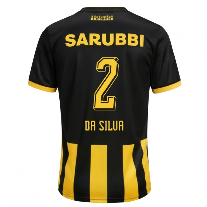 Danxen Men Gabriel Da Silva #2 Black Yellow Home Jersey 2026/27 T-Shirt