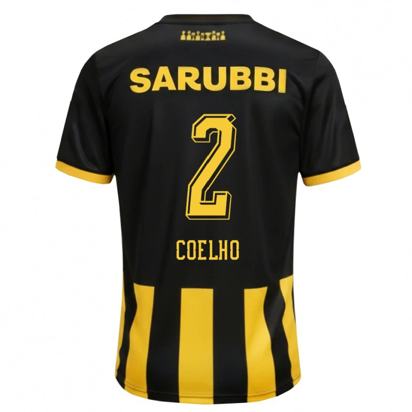 Danxen Men Léo Coelho #2 Black Yellow Home Jersey 2026/27 T-Shirt
