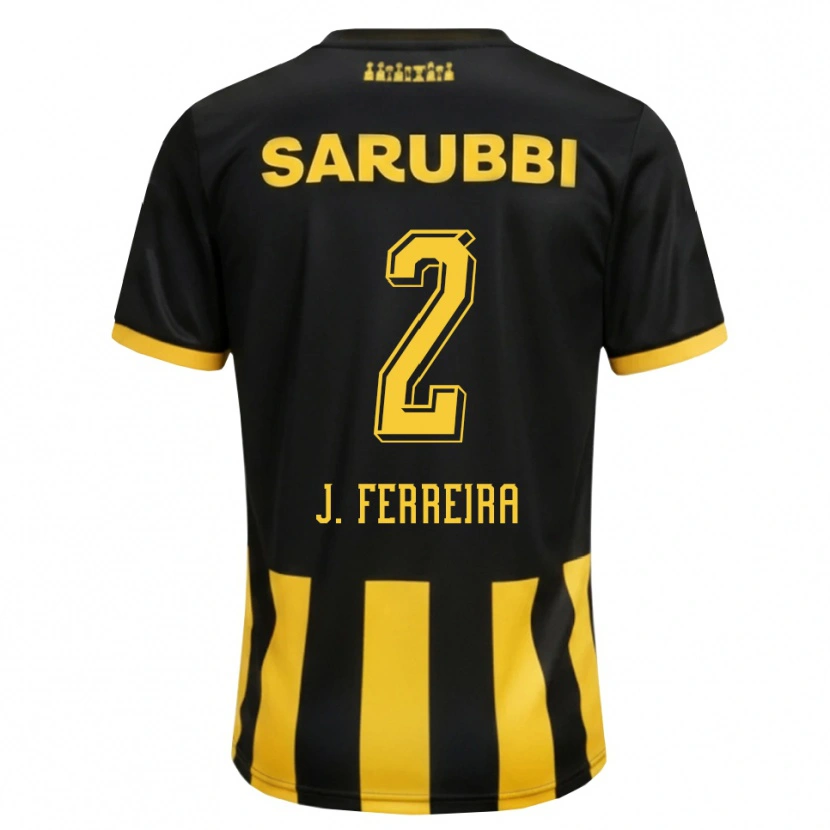 Danxen Men Joaquín Ferreira #2 Black Yellow Home Jersey 2026/27 T-Shirt