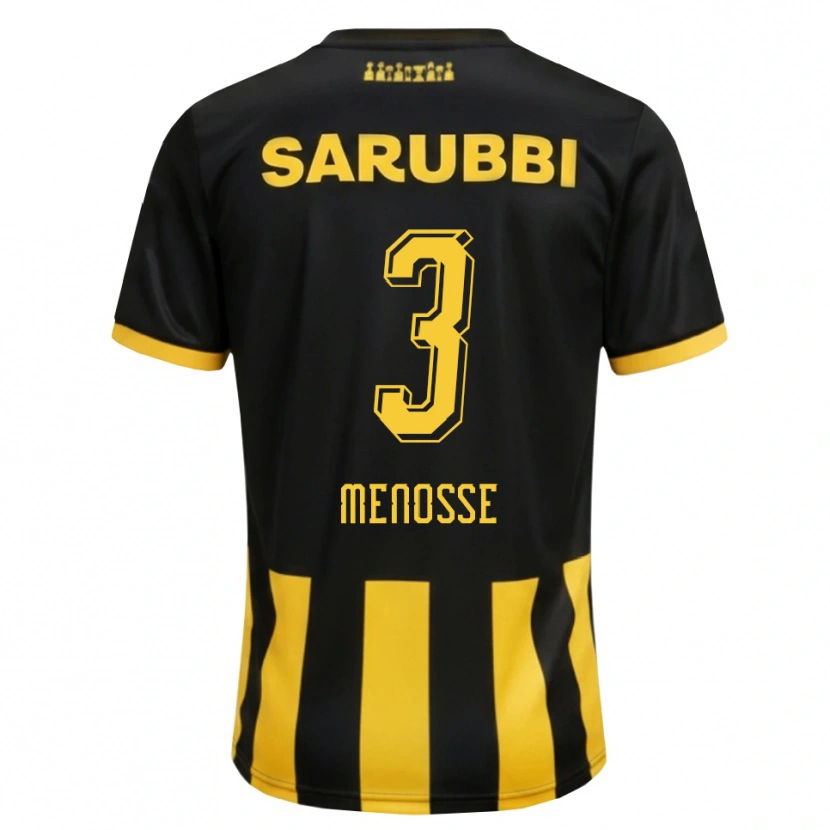 Danxen Men Hernán Menosse #3 Black Yellow Home Jersey 2026/27 T-Shirt