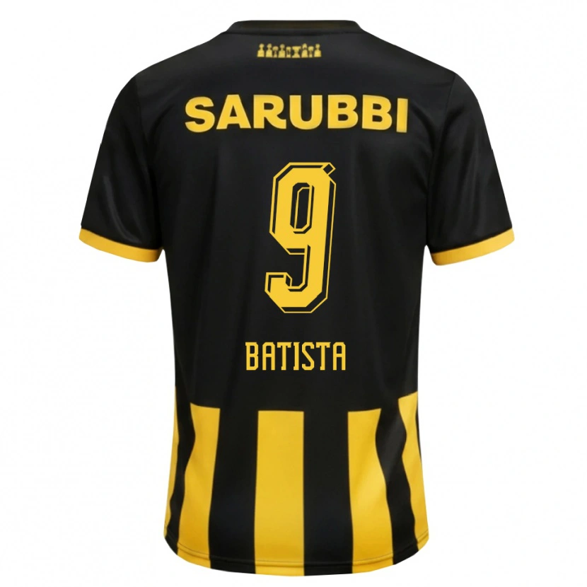 Danxen Men Facundo Batista #9 Black Yellow Home Jersey 2026/27 T-Shirt