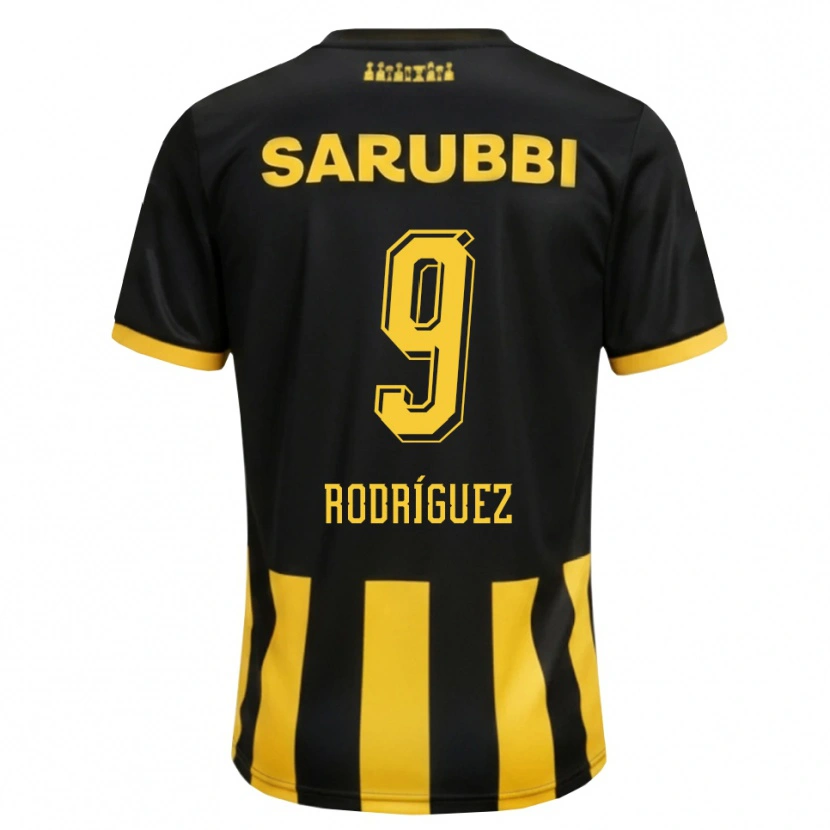 Danxen Men Agustín Rodríguez #9 Black Yellow Home Jersey 2026/27 T-Shirt
