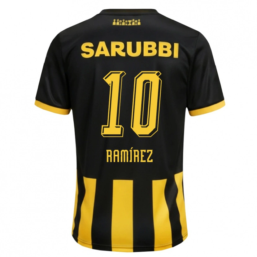 Danxen Men Gastón Ramírez #10 Black Yellow Home Jersey 2026/27 T-Shirt