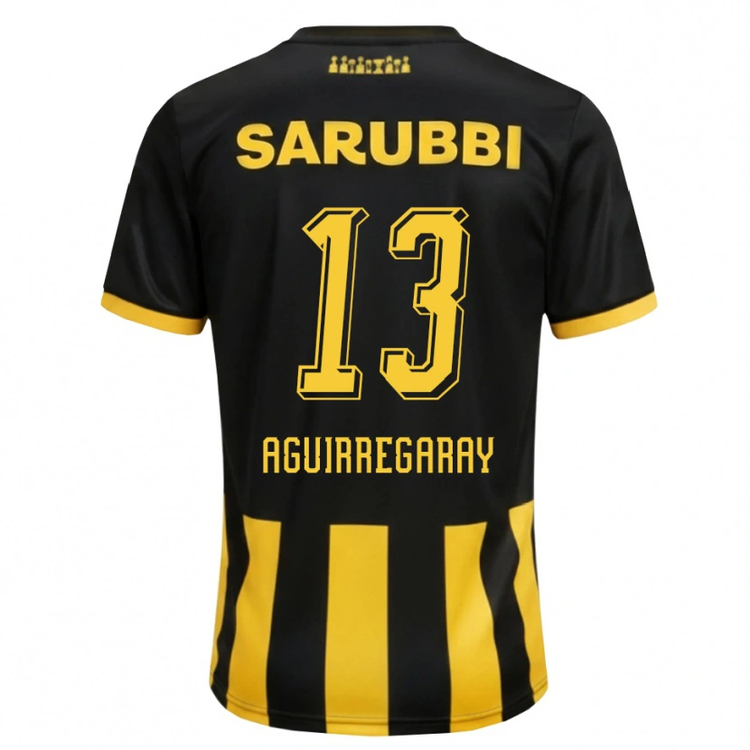 Danxen Men Matías Aguirregaray #13 Black Yellow Home Jersey 2026/27 T-Shirt