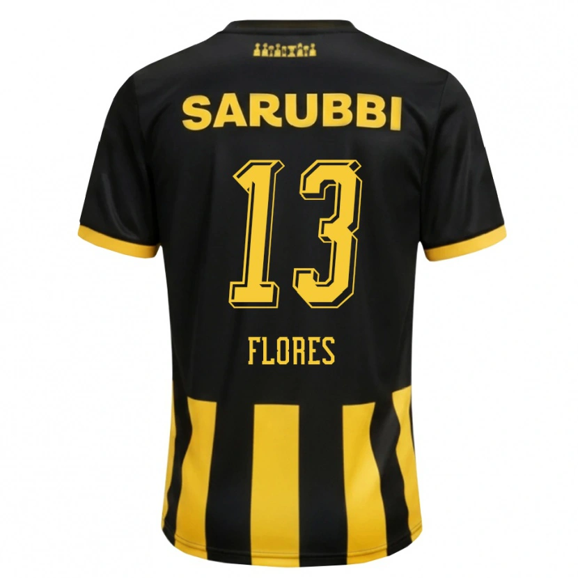 Danxen Men Dilan Flores #13 Black Yellow Home Jersey 2026/27 T-Shirt