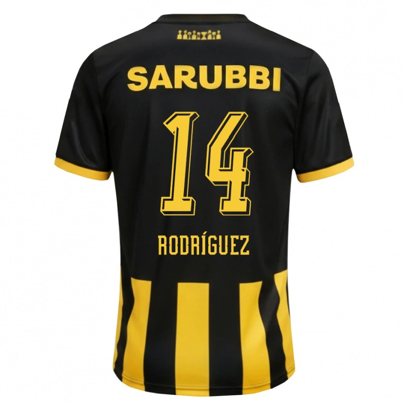 Danxen Men Kevin Rodríguez #14 Black Yellow Home Jersey 2026/27 T-Shirt
