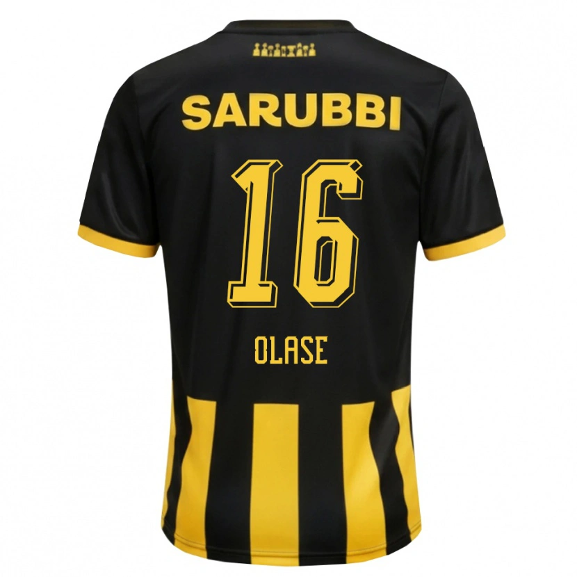 Danxen Men Tomás Olase #16 Black Yellow Home Jersey 2026/27 T-Shirt