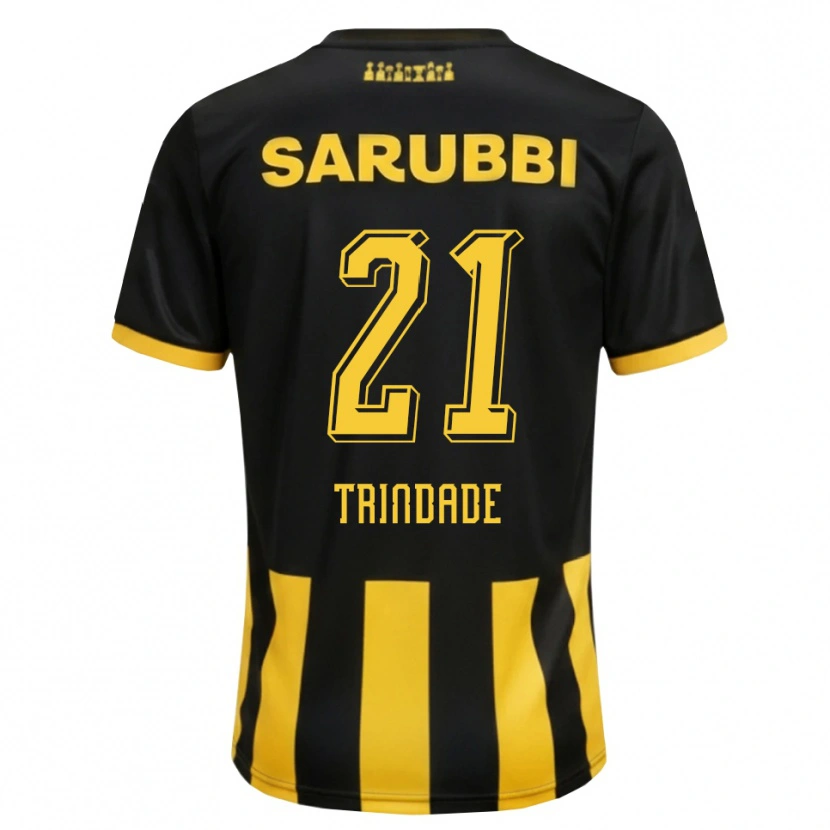 Danxen Men Jesús Trindade #21 Black Yellow Home Jersey 2026/27 T-Shirt