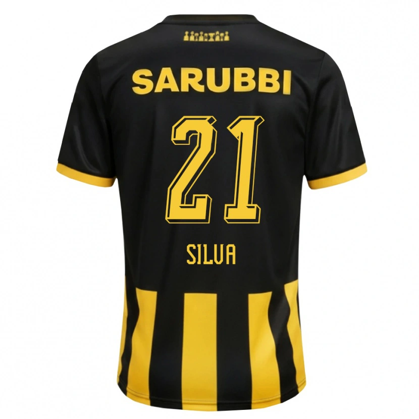 Danxen Men Gastón Silva #21 Black Yellow Home Jersey 2026/27 T-Shirt