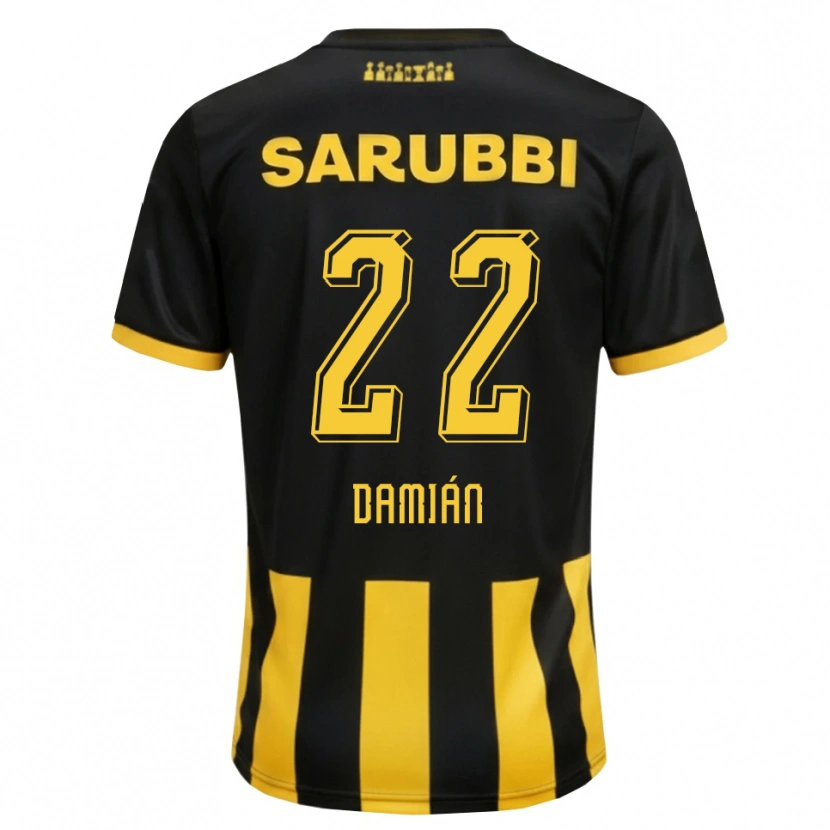 Danxen Men Damián Suárez #22 Black Yellow Home Jersey 2026/27 T-Shirt