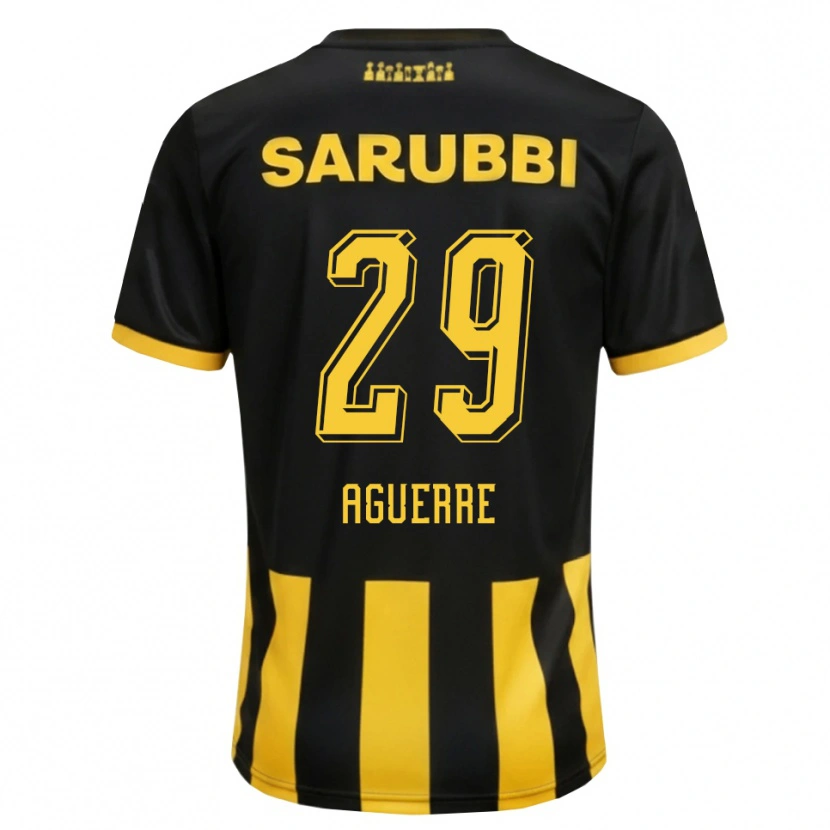Danxen Men Washington Aguerre #29 Black Yellow Home Jersey 2026/27 T-Shirt