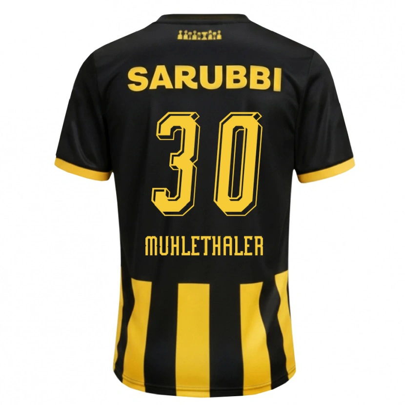 Danxen Men Stiven Muhlethaler #30 Black Yellow Home Jersey 2026/27 T-Shirt