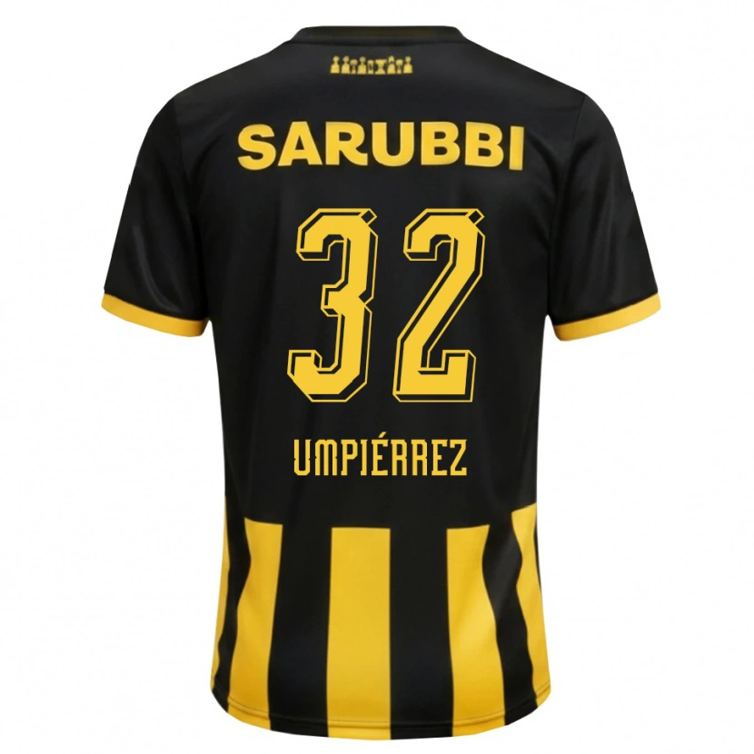 Danxen Men Leandro Umpiérrez #32 Black Yellow Home Jersey 2026/27 T-Shirt