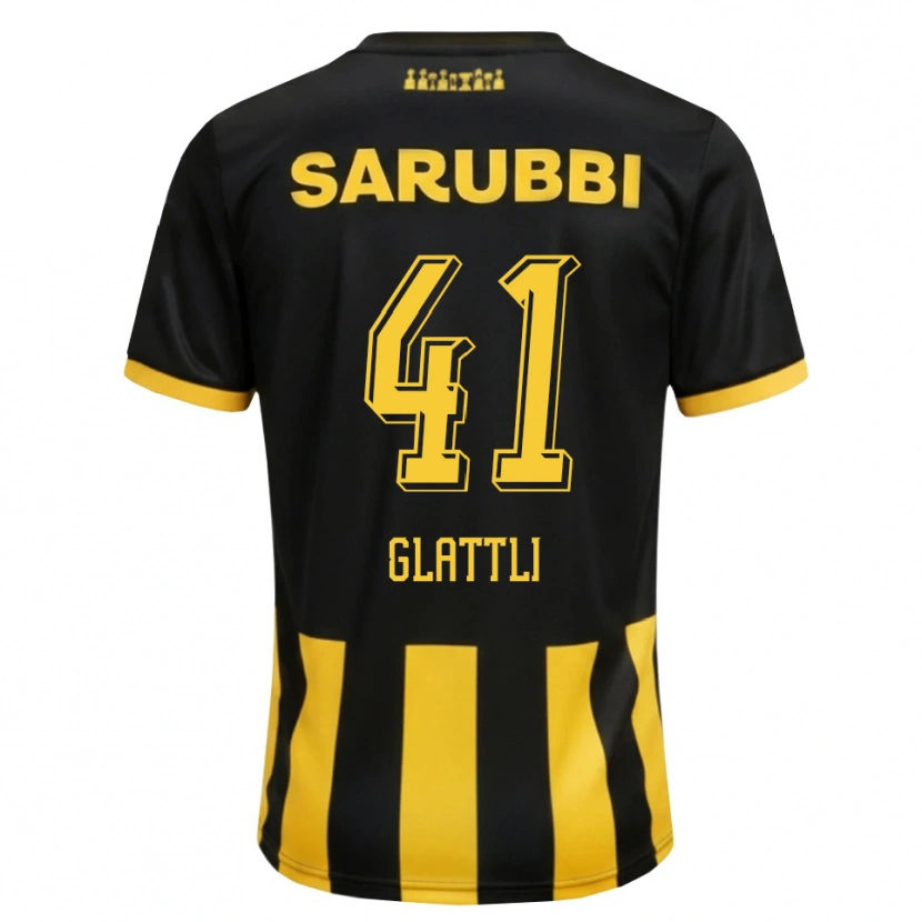 Danxen Men Tiago Glattli #41 Black Yellow Home Jersey 2026/27 T-Shirt
