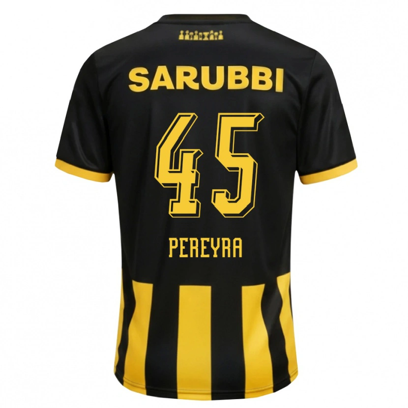 Danxen Men Estevan Pereyra #45 Black Yellow Home Jersey 2026/27 T-Shirt