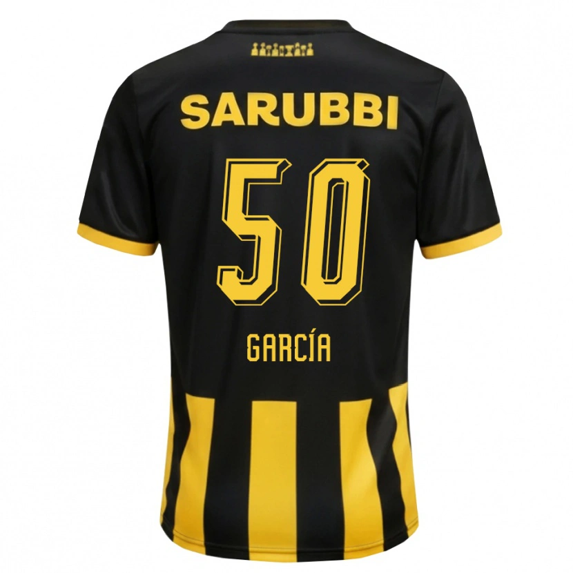 Danxen Men Diego García #50 Black Yellow Home Jersey 2026/27 T-Shirt