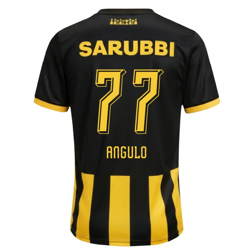 Danxen Men Luis Angulo #77 Black Yellow Home Jersey 2026/27 T-Shirt