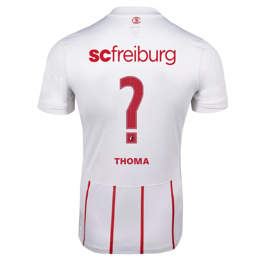 Danxen Men Luis Thoma #0 White Red Yellow Away Jersey 2026/27 T-Shirt