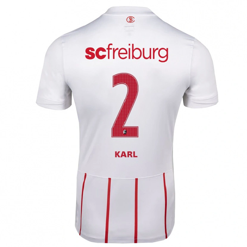 Danxen Men Lisa Karl #2 White Red Yellow Away Jersey 2026/27 T-Shirt
