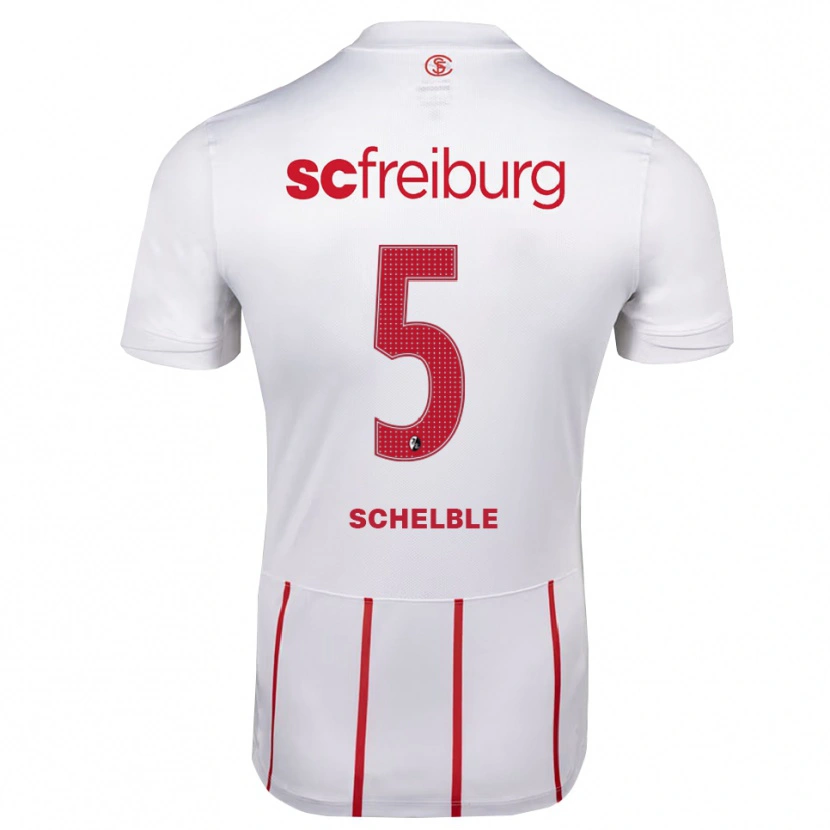 Danxen Men Ricardo Schelble #5 White Red Yellow Away Jersey 2026/27 T-Shirt