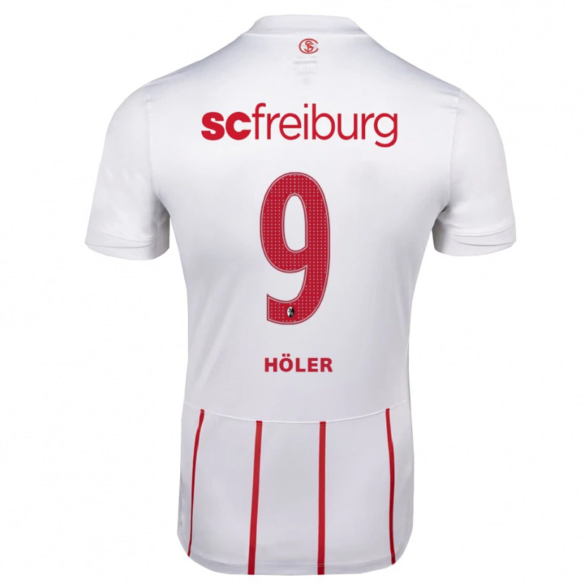 Danxen Men Lucas Höler #9 White Red Yellow Away Jersey 2026/27 T-Shirt
