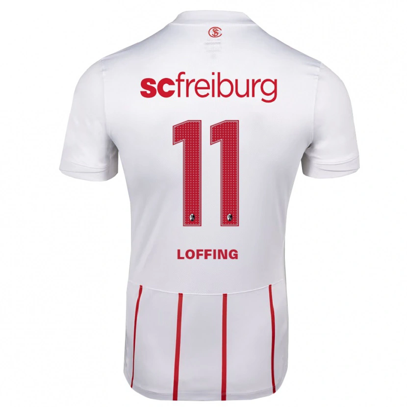 Danxen Men Lucas Loffing #11 White Red Yellow Away Jersey 2026/27 T-Shirt