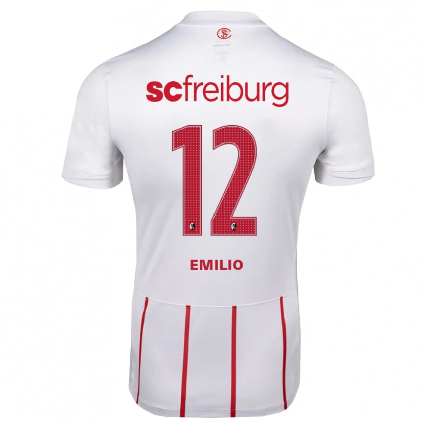 Danxen Men Emilio Schiertz #12 White Red Yellow Away Jersey 2026/27 T-Shirt