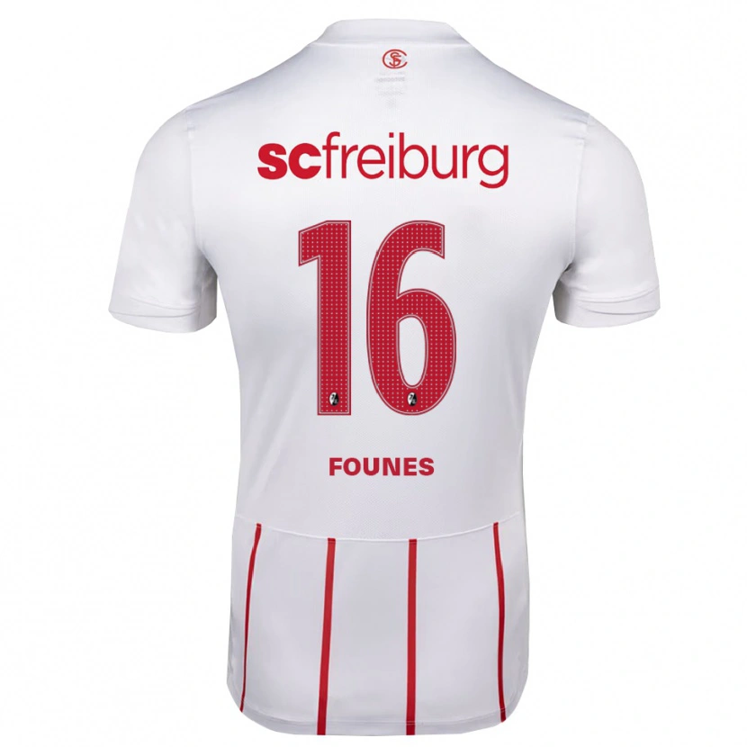 Danxen Men Kevin Founes #16 White Red Yellow Away Jersey 2026/27 T-Shirt
