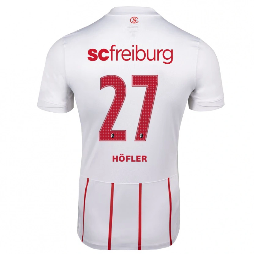 Danxen Men Nicolas Höfler #27 White Red Yellow Away Jersey 2026/27 T-Shirt