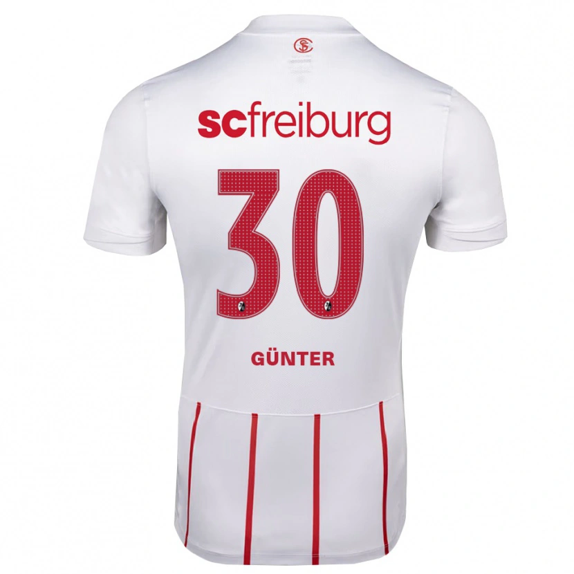 Danxen Men Christian Günter #30 White Red Yellow Away Jersey 2026/27 T-Shirt