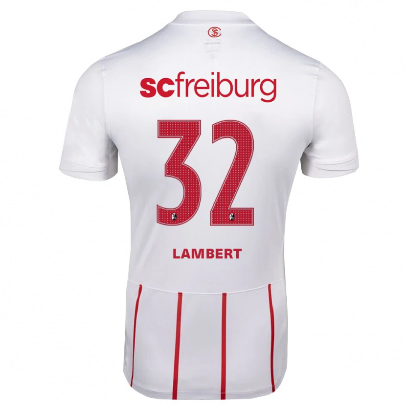 Danxen Men Gabrielle Lambert #32 White Red Yellow Away Jersey 2026/27 T-Shirt